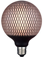 Ampoule Magic net Globe LED décor noir ø 20 E27 5W 360LM 2700°K