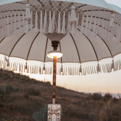 Ampoule rechargeable portable spéciale pour parasol RGB Lima blanc IP54 900lm Newgarden