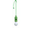 Ampoule suspendue vert l.5,6 x H.27 cm