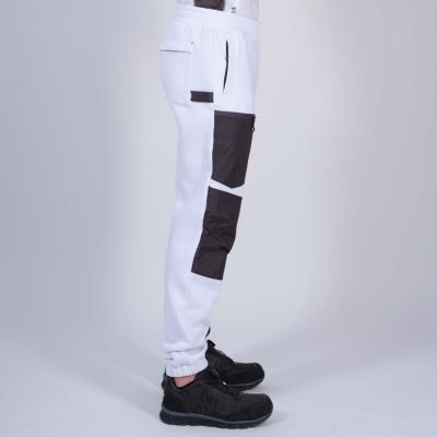 AMY - JOGGING DE TRAVAIL - 1107 Blanc , Gris 3XL