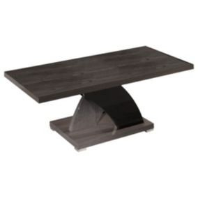 ANASMA - Table Basse Laquée et Effet Bois