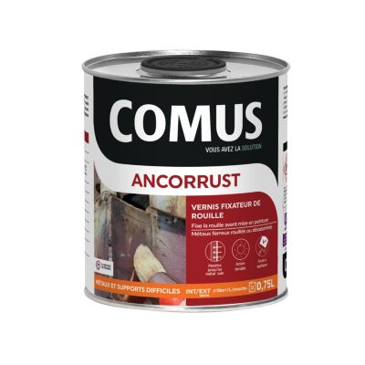 ANCORRUST 0.75L - Vernis fixateur de rouille avant mise en peinture - COMUS