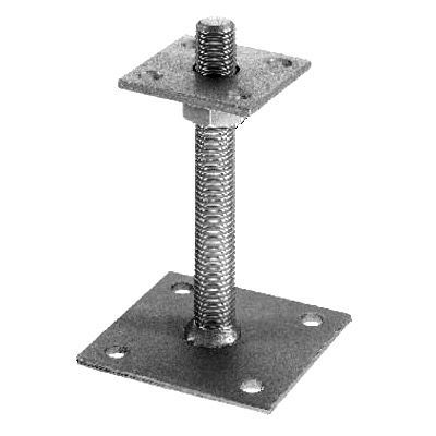 Poteau Carré Platine Pour Poteau Bois 20x20 Pied De Poteau Carré