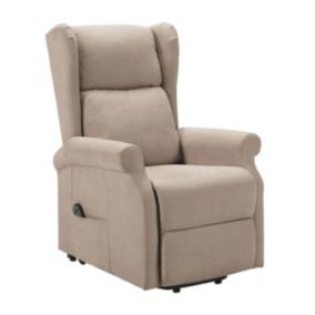 ANDORA - Fauteuil Relax Releveur Electrique Tissu Beige