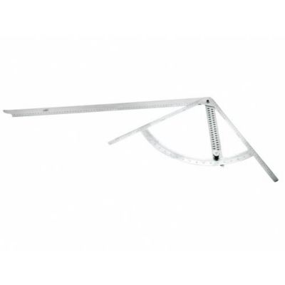 Angle Alpha Helios Preisser 0396290 - 795 x 430 mm, acier inoxydable, étalonnage d'usine