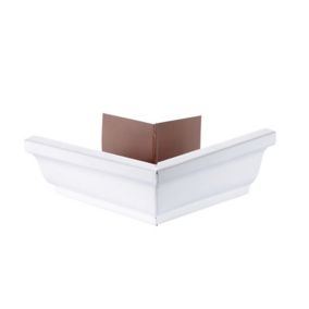 Angle de gouttière extérieur alu blanc dev 300