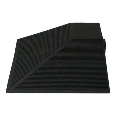 Angle de terrasse composite aspect pierre anthracite Angara Klikstrom 20 x 20 cm