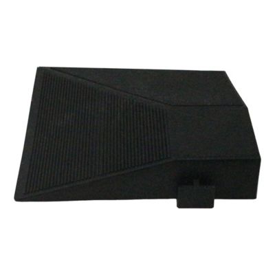 Angle de terrasse composite aspect pierre anthracite Angara Klikstrom 20 x 20 cm