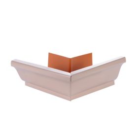 Angle extérieur alu beige rose Ø33 mm