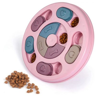 ANIMOOD - Gamelle Interactive pour Chiens & Chats - Bol Anti-Glouton pour Croquettes - Puzzle Alimentaire pour Alimentation Lente