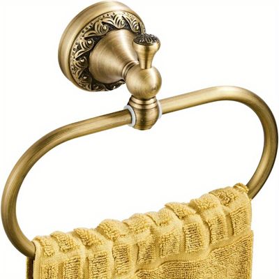 Anneau Porte - Serviettes Mural Inoxydable Sans Trou : Durable et Pratique