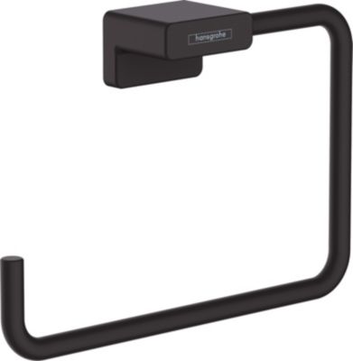 Anneau porte serviettes noir mat Addstoris Hansgrohe