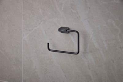 Anneau porte serviettes noir mat Addstoris Hansgrohe