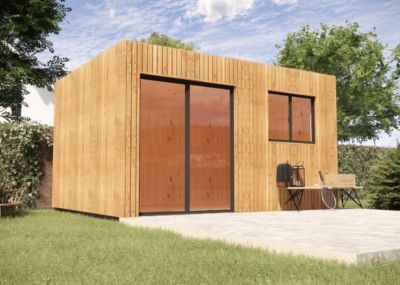 Annexe de jardin bois en bois 4,4 x 3,5 x 2,7 m