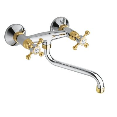 ANTEA Mitigeur mural, chrome/or