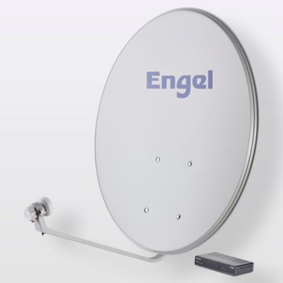 Antenne satellite tête universelle double - 1 sortie ø 80 cm + récepteur FTA