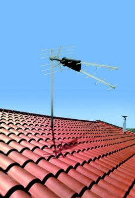 Antenne TNT DUO aluminium avec filtre 4G/5G 14dB