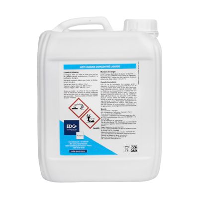 Anti Algues Piscine - Préventif Anti Eau Trouble - Algicide - Liquide - Bidon 5 Litres - Gamme Traitement Piscine Access