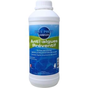 Anti-algues Préventif Piscine 1L, Rattrapage Eau Verte, Anti Eau Verte/Trouble, Produit Double Action
