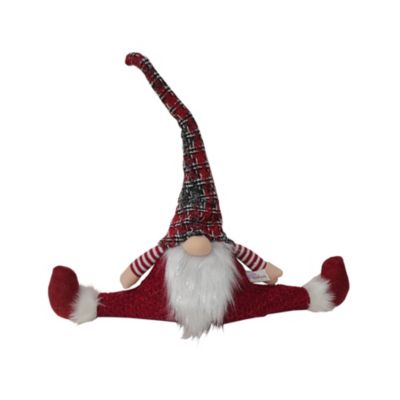 Anti-Brouillon de Seuil Anti Brouillon de Porte en Tissu Rouge Décoration de Noël