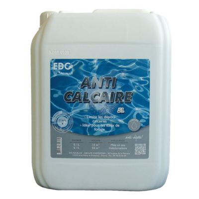 Anti Calcaire Piscine Et Spa - Anti Eau Laiteuse - Bidon 5 Litres - Edg by Aqualux