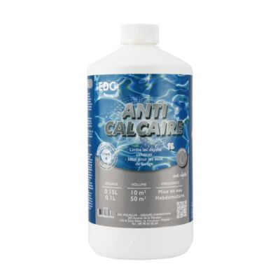 Anti Calcaire Piscine Et Spa - Bouteille 1 Litre - Préventif Tartre - Anti Eau Laiteuse - Edg