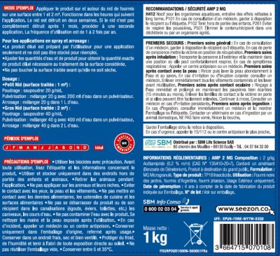 Anti Fourmis & Fourmilières - Abords de la maison - Action Choc