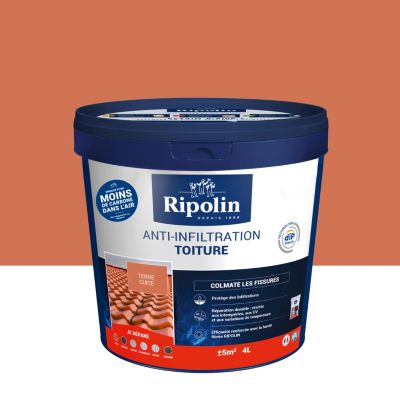 Anti-infiltration toiture Ripolin terre cuite 4L