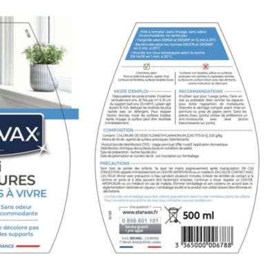Anti-moisissures murs et pièces à vivre Starwax 500ml