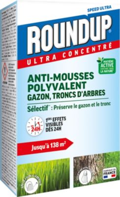 Anti-mousses gazon troncs d'arbres 250 ml