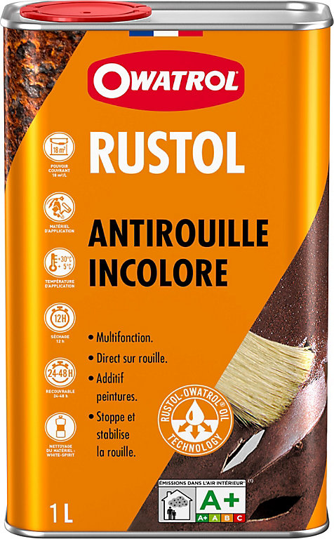 Antirouille incolore 300ml RUSTOL-OWATROL - Quantité: 1 aérosol de 300 ml