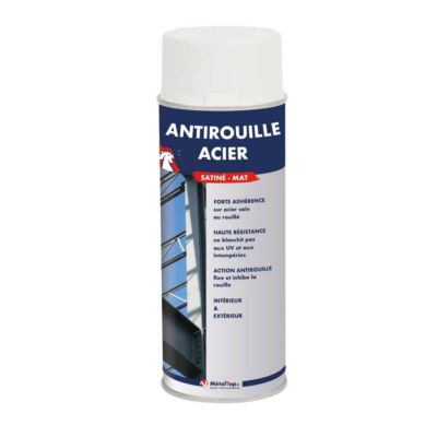 Antirouille Acier - Metaltop -  Noir signalisation - Bombe 400mL
