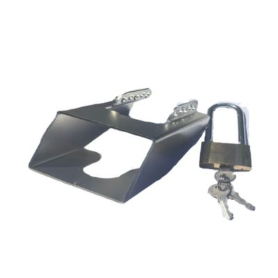 Antivol boitier pour remorque avec cadenas à clé Trigano