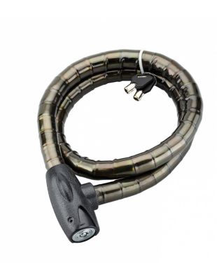 Antivol à clé Scorp, câble blindé acier, vélo, 25mmx1.2m, 2 clés, noir - THIRARD