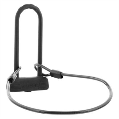 Antivol U ValueMax Pour Vélo – Acier 16 Mm, Câble 1,8 M, Support De Montage Inclus – 2 Clés – Noir
