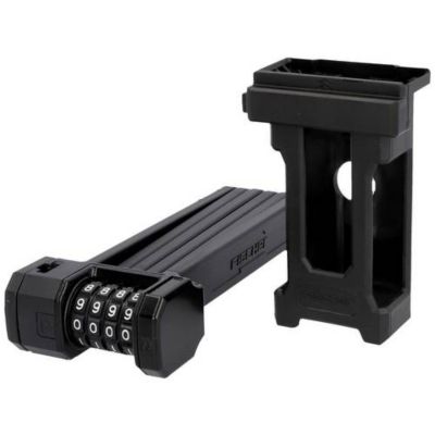 Antivol pliant PROTEC FN85 85 cm, 4 chiffres, diamètre 25 mm, noir