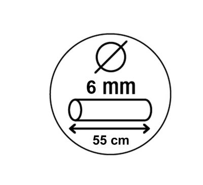 Antivol pour vélo 550 x 90mm Acier Multicolore