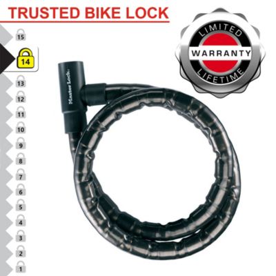 Antivol pour vélo Master Lock Noir 2000mm