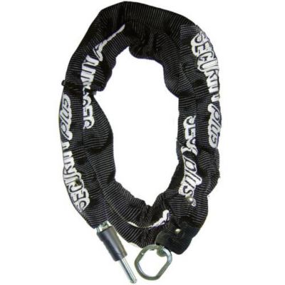 Antivol vélo chaîne Security Plus RS-K261, acier durci, gaine tissée, 6 mm x 1 m