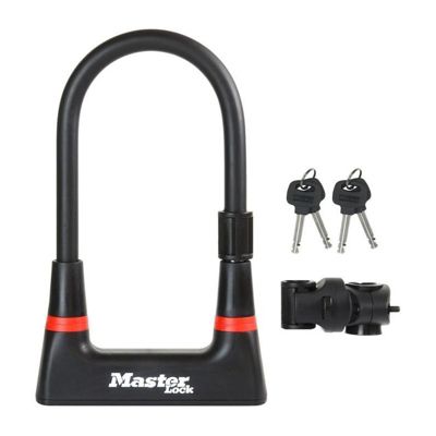 Antivol Vélo U - MASTER LOCK - 8279EURDPRO - Acier Cémenté, Clé, Certifié