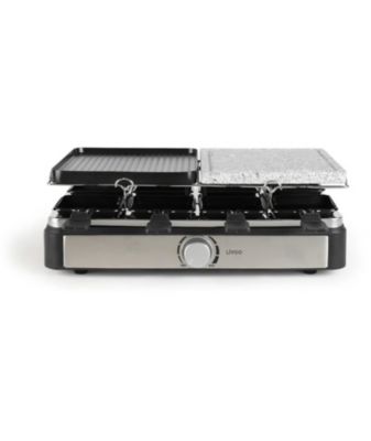 Appareil a raclette LIVOO - 8 personnes - plateaux amovibles en pierre et fonte d'aluminium
