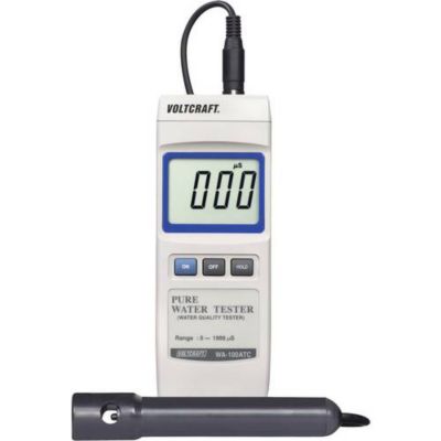 Appareil de mesure de conductivité WA-100 ATC - 0 à 1999 µS/cm, résolution 1 µS, précision 3 %