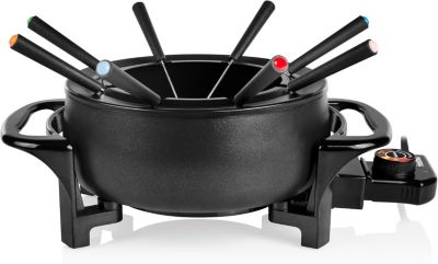 Appareil à fondue noir 1000 W pour 8 personnes