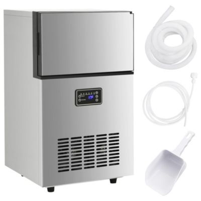 Appareil à glaçons argenté 45 kg / 24 h vidaXL