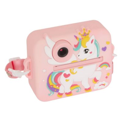 Appareil photo instantané enfants Pilti avec carte SD et 4 rouleaux de papier- Rose- Atmosphera