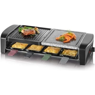 Appareil à raclette 8 personnes - Noir