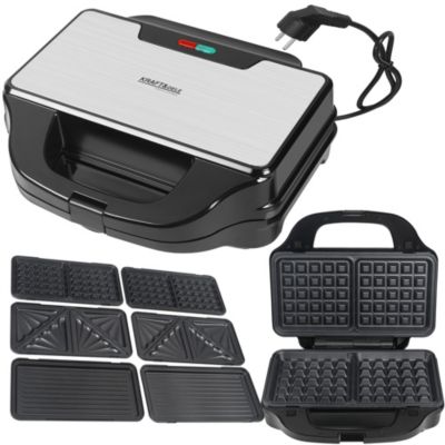 Appareil à sandwichs croque monsieur gaufrier 1500W