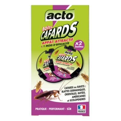 Appât attractif anti cafards Acto - 2 boîtes