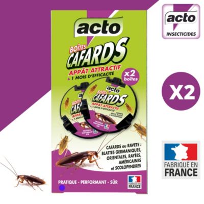 Appât attractif anti cafards Acto - 2 boîtes