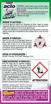 Appât attractif anti-cafards et blattes Acto